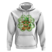 Funny Irish Highland Cow Shamrock Holiday Gift Hoodie
