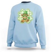 Funny Irish Highland Cow Shamrock Holiday Gift Sweatshirt