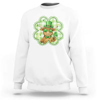 Funny Irish Highland Cow Shamrock Holiday Gift Sweatshirt