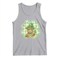 Funny Irish Highland Cow Shamrock Holiday Gift Tank Top