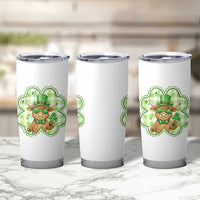 Funny Irish Highland Cow Shamrock Holiday Gift Tumbler Cup