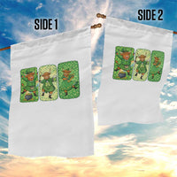Vintage Highland Cow St Patricks Day Garden Flag Farm Lover Gift