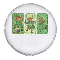 Vintage Highland Cow St Patricks Day Spare Tire Cover Farm Lover Gift