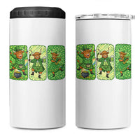 Vintage Highland Cow St Patricks Day 4 in 1 Can Cooler Tumbler Farm Lover Gift
