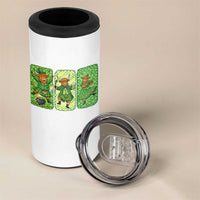 Vintage Highland Cow St Patricks Day 4 in 1 Can Cooler Tumbler Farm Lover Gift