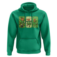 Vintage Highland Cow St Patricks Day Hoodie Farm Lover Gift