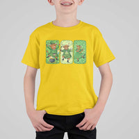 Vintage Highland Cow St Patricks Day T Shirt For Kid Farm Lover Gift