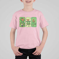 Vintage Highland Cow St Patricks Day T Shirt For Kid Farm Lover Gift