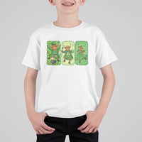 Vintage Highland Cow St Patricks Day T Shirt For Kid Farm Lover Gift