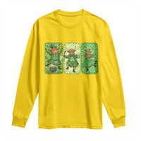 Vintage Highland Cow St Patricks Day Long Sleeve Shirt Farm Lover Gift