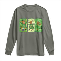 Vintage Highland Cow St Patricks Day Long Sleeve Shirt Farm Lover Gift