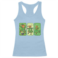 Vintage Highland Cow St Patricks Day Racerback Tank Top Farm Lover Gift