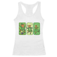 Vintage Highland Cow St Patricks Day Racerback Tank Top Farm Lover Gift