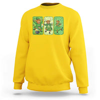 Vintage Highland Cow St Patricks Day Sweatshirt Farm Lover Gift