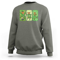 Vintage Highland Cow St Patricks Day Sweatshirt Farm Lover Gift