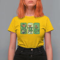 Vintage Highland Cow St Patricks Day T Shirt For Women Farm Lover Gift