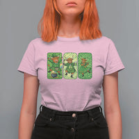 Vintage Highland Cow St Patricks Day T Shirt For Women Farm Lover Gift
