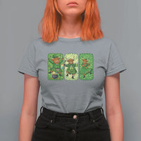 Vintage Highland Cow St Patricks Day T Shirt For Women Farm Lover Gift