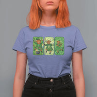 Vintage Highland Cow St Patricks Day T Shirt For Women Farm Lover Gift