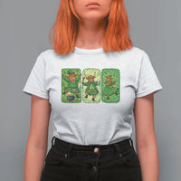 Vintage Highland Cow St Patricks Day T Shirt For Women Farm Lover Gift