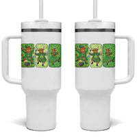 Vintage Highland Cow St Patricks Day Tumbler With Handle Farm Lover Gift