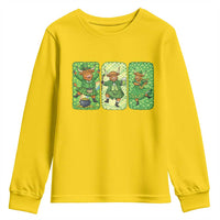 Vintage Highland Cow St Patricks Day Youth Sweatshirt Farm Lover Gift