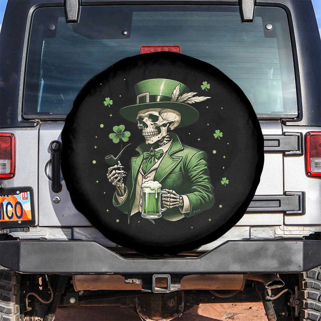 Skeleton St Patricks Day Drinking Spare Tire Cover Irish Party Gift