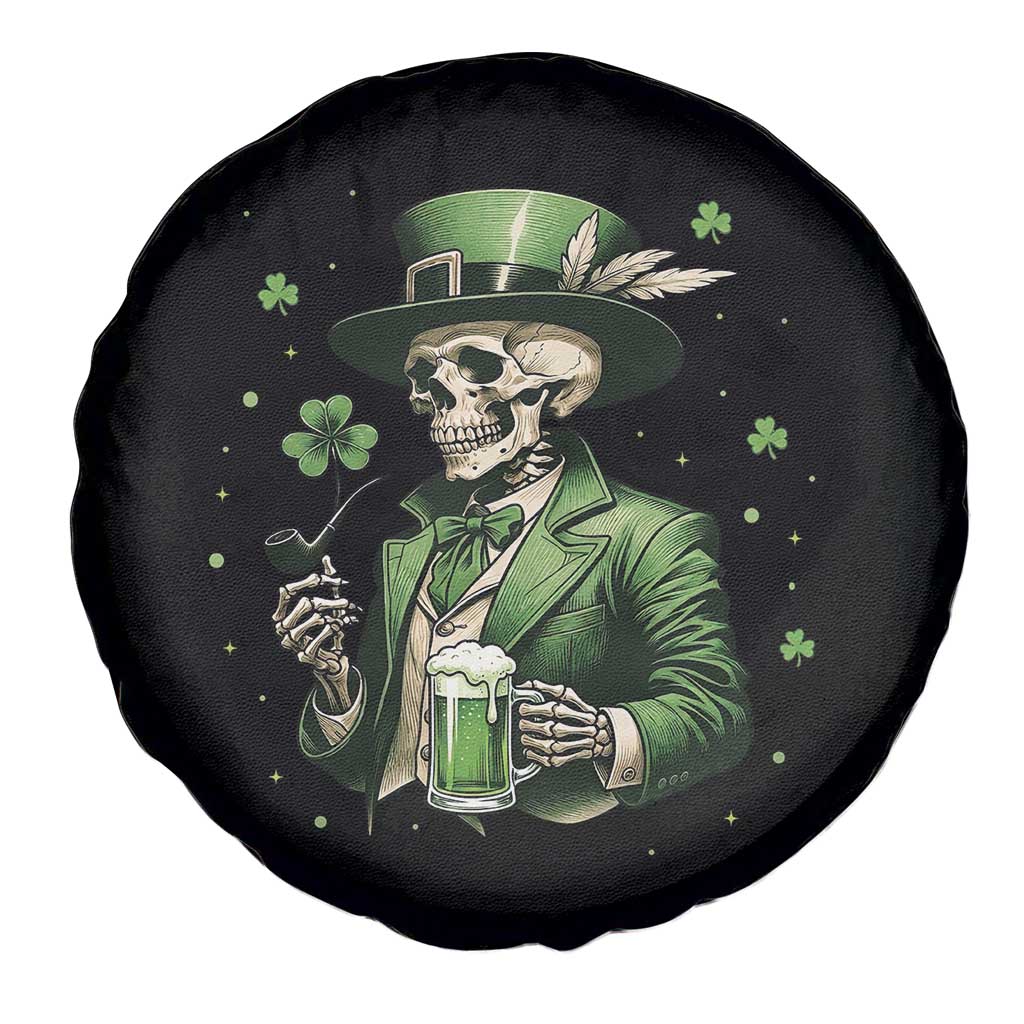 Skeleton St Patricks Day Drinking Spare Tire Cover Irish Party Gift