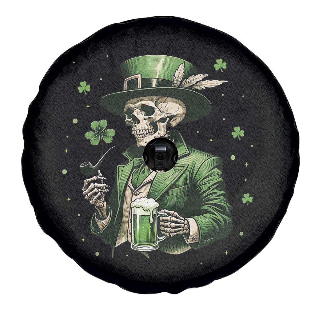 Skeleton St Patricks Day Drinking Spare Tire Cover Irish Party Gift