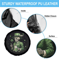 Skeleton St Patricks Day Drinking Spare Tire Cover Irish Party Gift