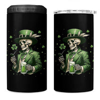 Skeleton St Patricks Day Drinking 4 in 1 Can Cooler Tumbler Irish Party Gift