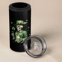 Skeleton St Patricks Day Drinking 4 in 1 Can Cooler Tumbler Irish Party Gift
