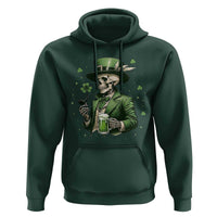 Skeleton St Patricks Day Drinking Hoodie Irish Party Gift