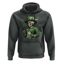 Skeleton St Patricks Day Drinking Hoodie Irish Party Gift