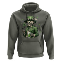 Skeleton St Patricks Day Drinking Hoodie Irish Party Gift