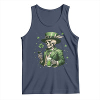 Skeleton St Patricks Day Drinking Tank Top Irish Party Gift