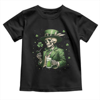 Skeleton St Patricks Day Drinking Toddler T Shirt Irish Party Gift