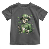 Skeleton St Patricks Day Drinking Toddler T Shirt Irish Party Gift