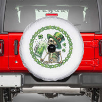 Lucky Irish Skeleton St Patricks Day Spare Tire Cover Beer Lover