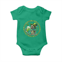 Lucky Irish Skeleton St Patricks Day Baby Onesie Beer Lover