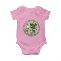 Lucky Irish Skeleton St Patricks Day Baby Onesie Beer Lover