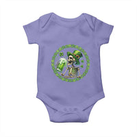 Lucky Irish Skeleton St Patricks Day Baby Onesie Beer Lover