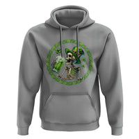 Lucky Irish Skeleton St Patricks Day Hoodie Beer Lover