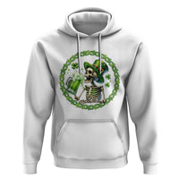 Lucky Irish Skeleton St Patricks Day Hoodie Beer Lover