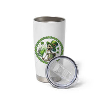 Lucky Irish Skeleton St Patricks Day Tumbler Cup Beer Lover