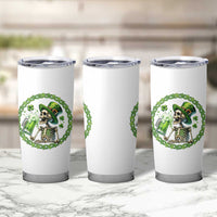 Lucky Irish Skeleton St Patricks Day Tumbler Cup Beer Lover