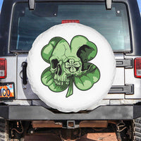 St Patricks Day Lucky Shamrock Skull Gift Spare Tire Cover