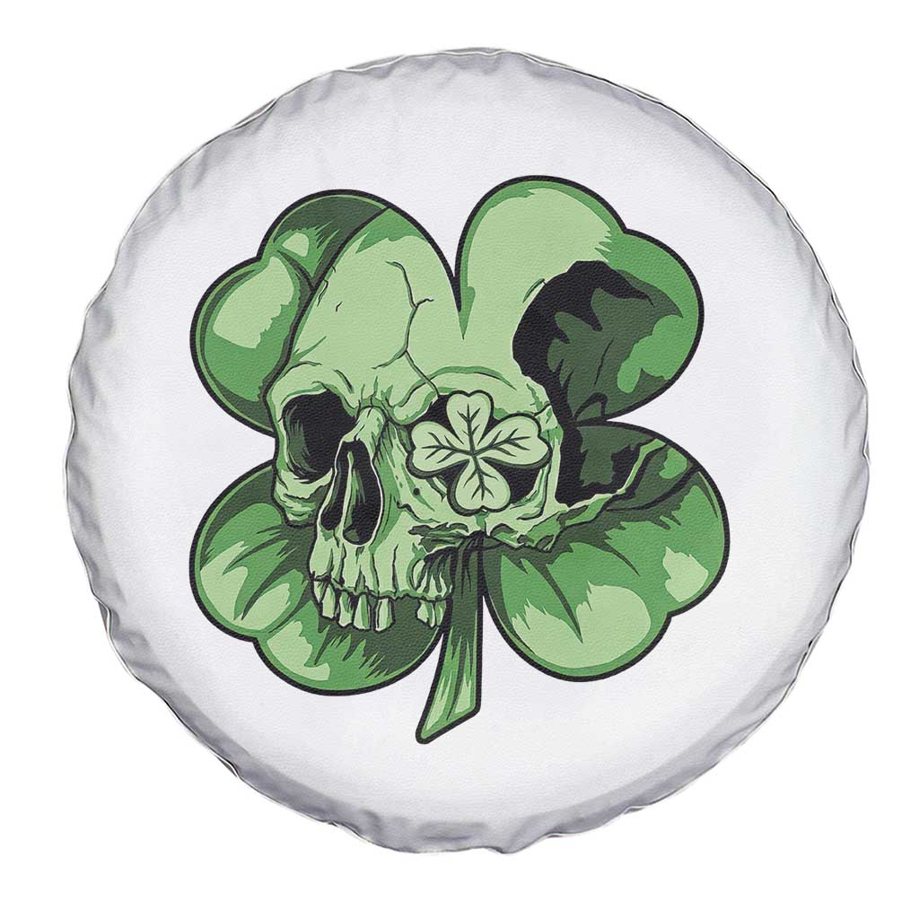 St Patricks Day Lucky Shamrock Skull Gift Spare Tire Cover