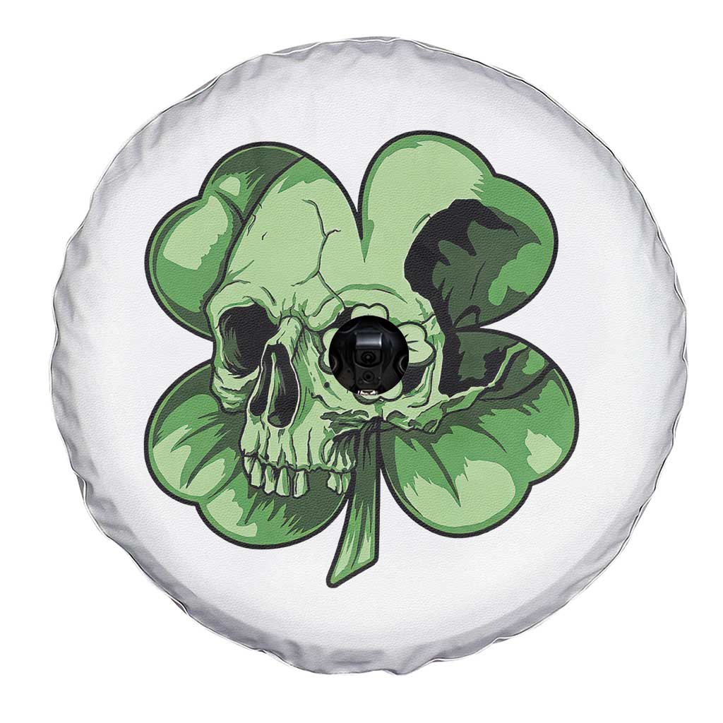 St Patricks Day Lucky Shamrock Skull Gift Spare Tire Cover