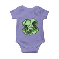 St Patricks Day Lucky Shamrock Skull Gift Baby Onesie